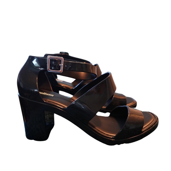 Melissa Black Rubber Sandals - Picture 2 of 3